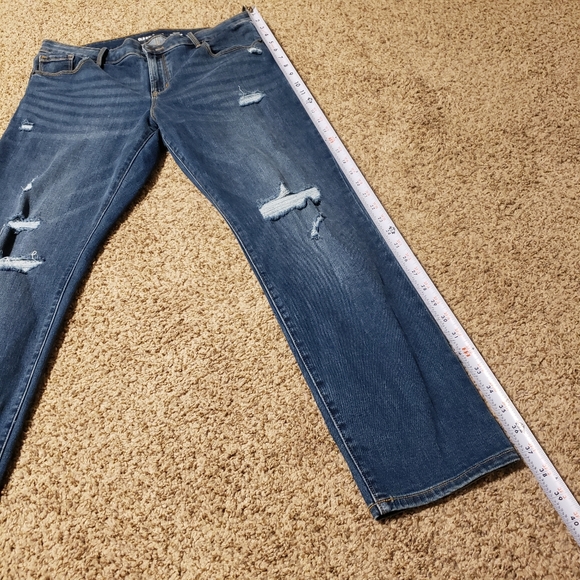 OLD NAVY Mid Rise Jeans Womens Size 12 Short Power Slim Straight Leg Denim - Picture 9 of 13